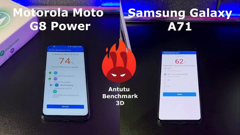 Motorola Moto G8 Power vs Samsung Galaxy A71 – DUELO ANTUTU BENCHMARK 🚀