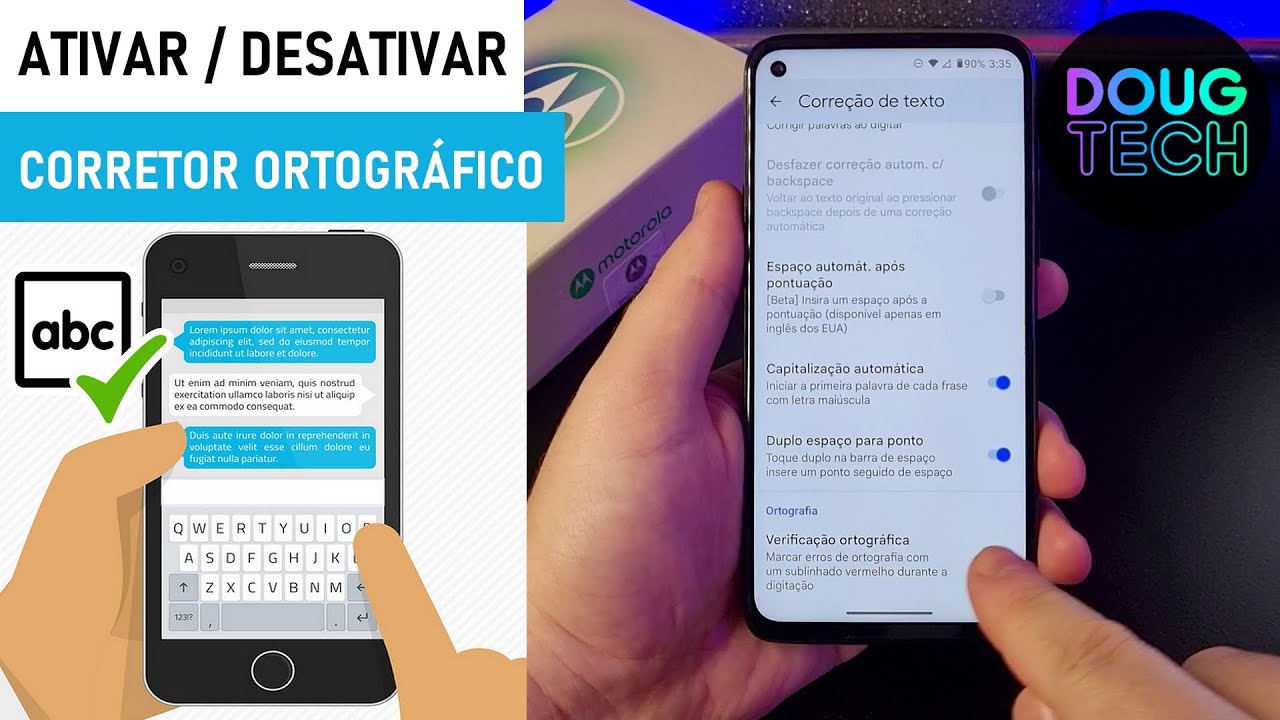 Como Ativar/Desativar o CORRETOR ORTOGRÁFICO no Motorola