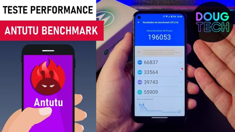 Teste ANTUTU BENCHMARK no Motorola Moto G8 Power