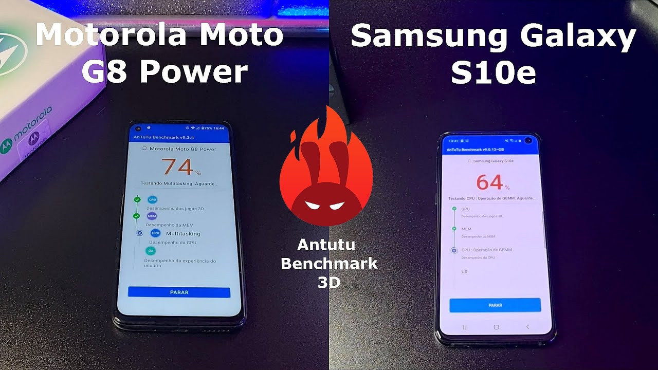Motorola Moto G8 Power vs Samsung Galaxy S10e – DUELO ANTUTU BENCHMARK 🚀 Motorola Moto G8 Power vs Samsung Galaxy S10e – DUELO ANTUTU BENCHMARK 🚀
