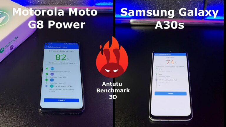 Motorola Moto G8 Power vs Samsung Galaxy A30s – DUELO ANTUTU BENCHMARK 🚀