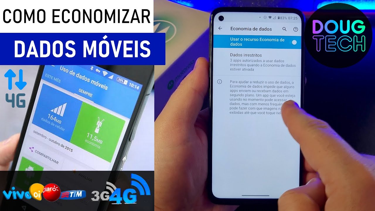 Como Economizar DADOS MÓVEIS no Motorola