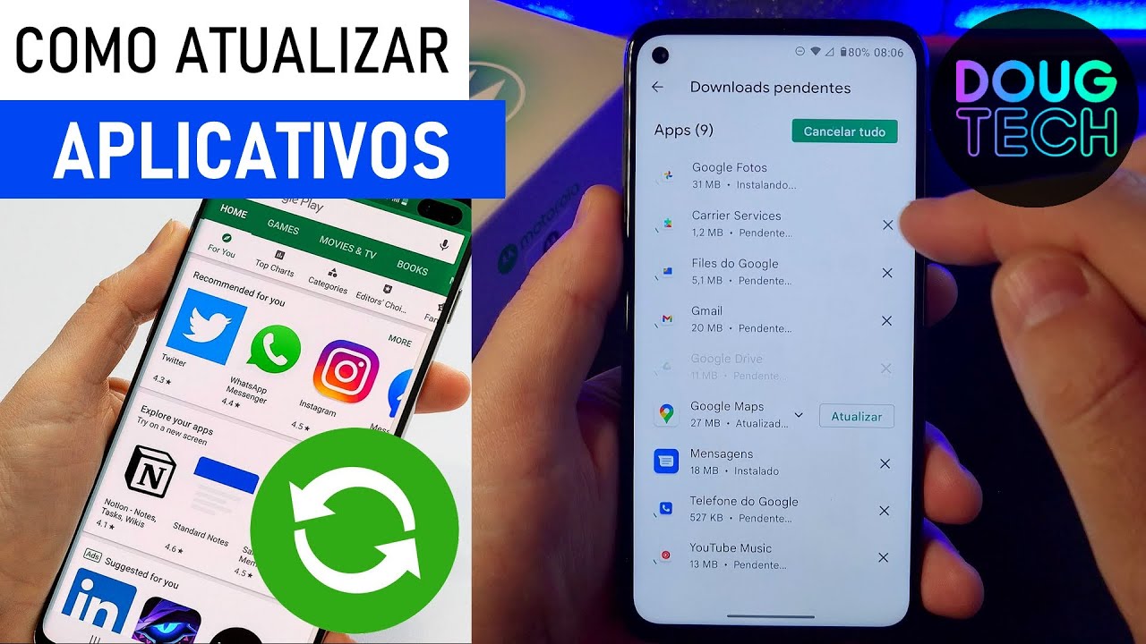 Como ATUALIZAR os Aplicativos no Motorola