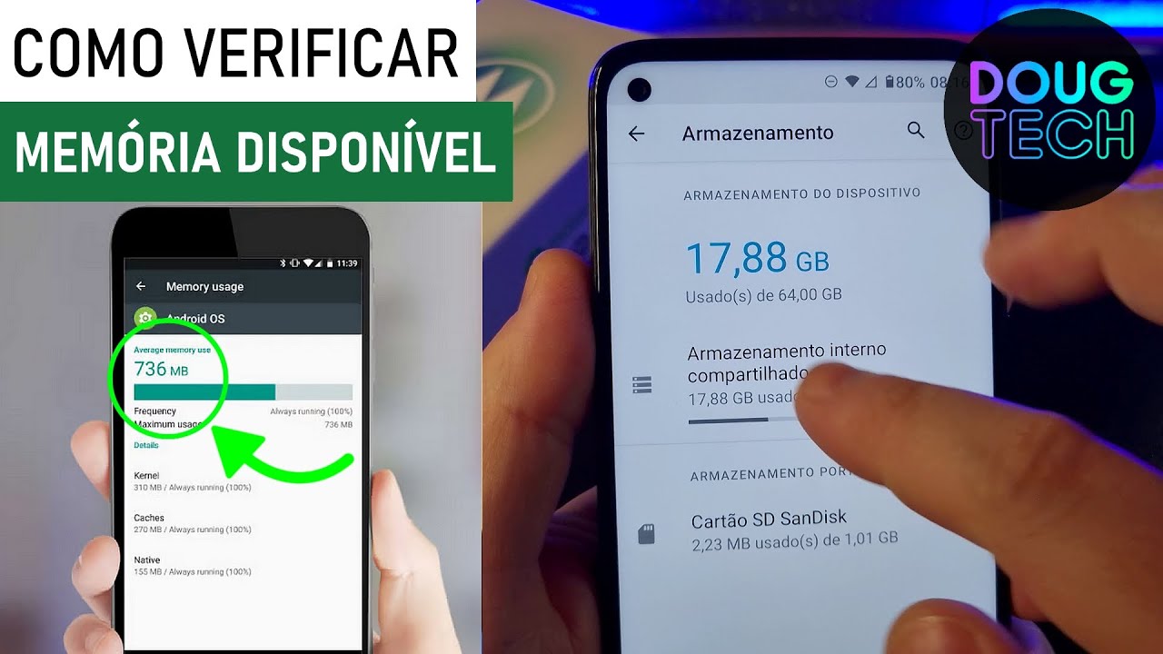 Como Consultar a Memória DISPONÍVEL no Motorola