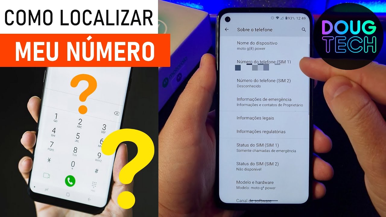 Como Localizar seu PRÓPRIO NÚMERO no Motorola