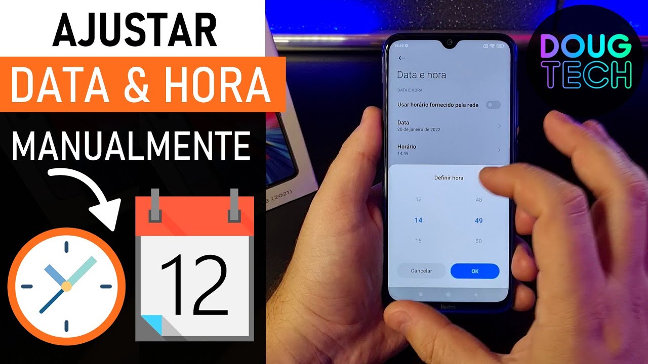 Como Ajustar a DATA/HORA Manualmente no Xiaomi