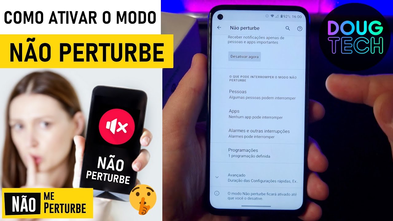 Como Ativar o Modo NÃO PERTURBE no Motorola