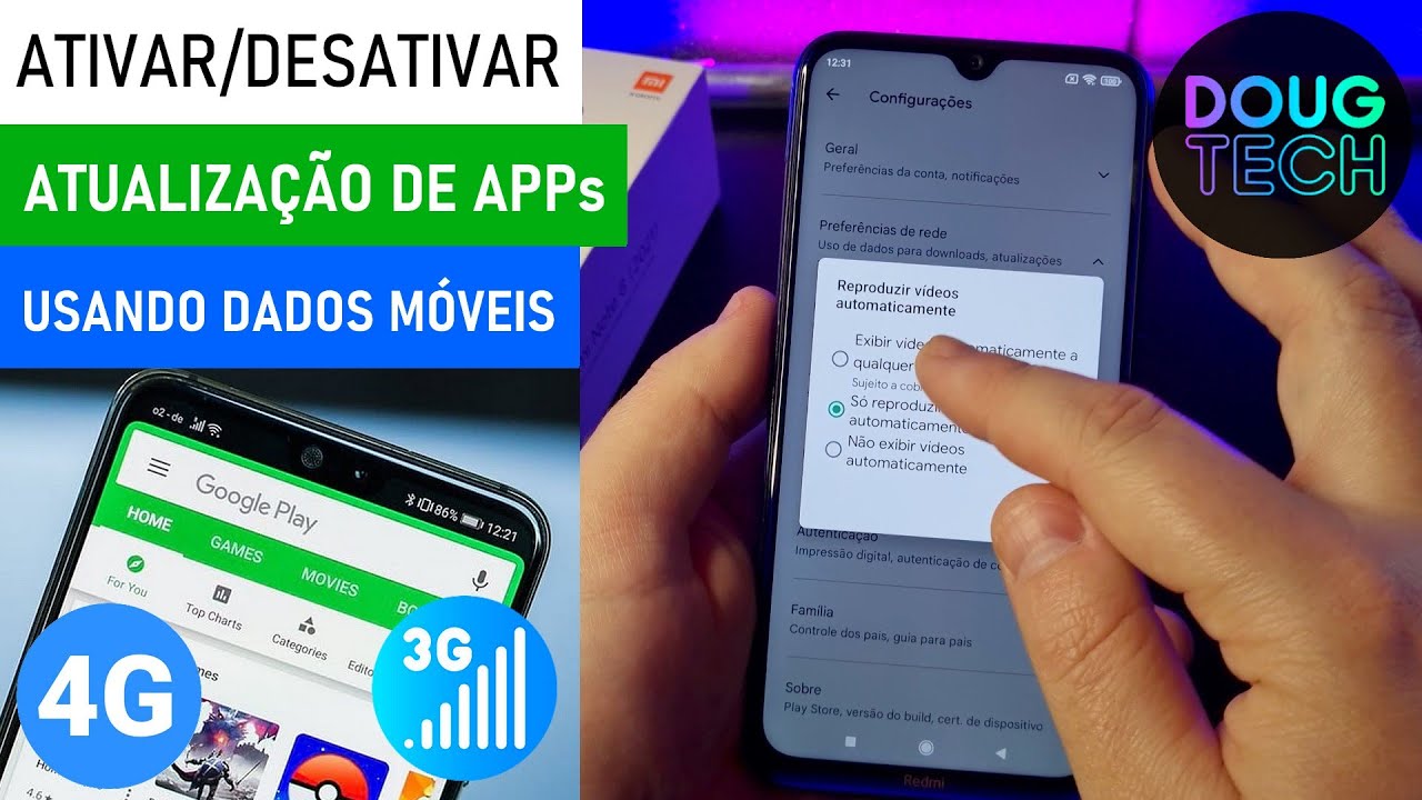 Como Atualizar APPs usando DADOS MÓVEIS no Xioami