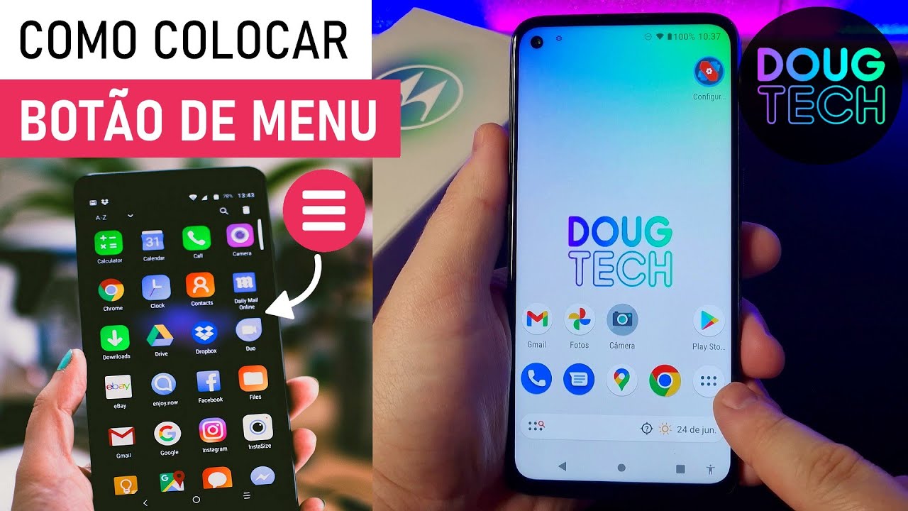 Como Colocar um Botão de MENU de Apps no Motorola