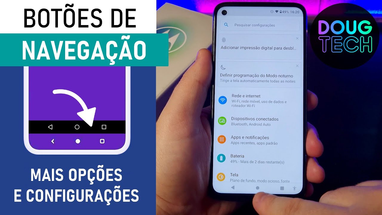 Como Alterar a BARRA DE NAVEGAÇÃO no Motorola