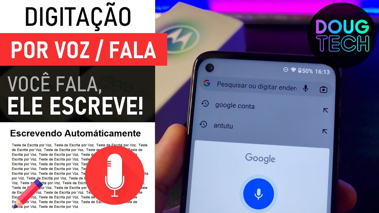 Como DIGITAR usando a VOZ no Motorola