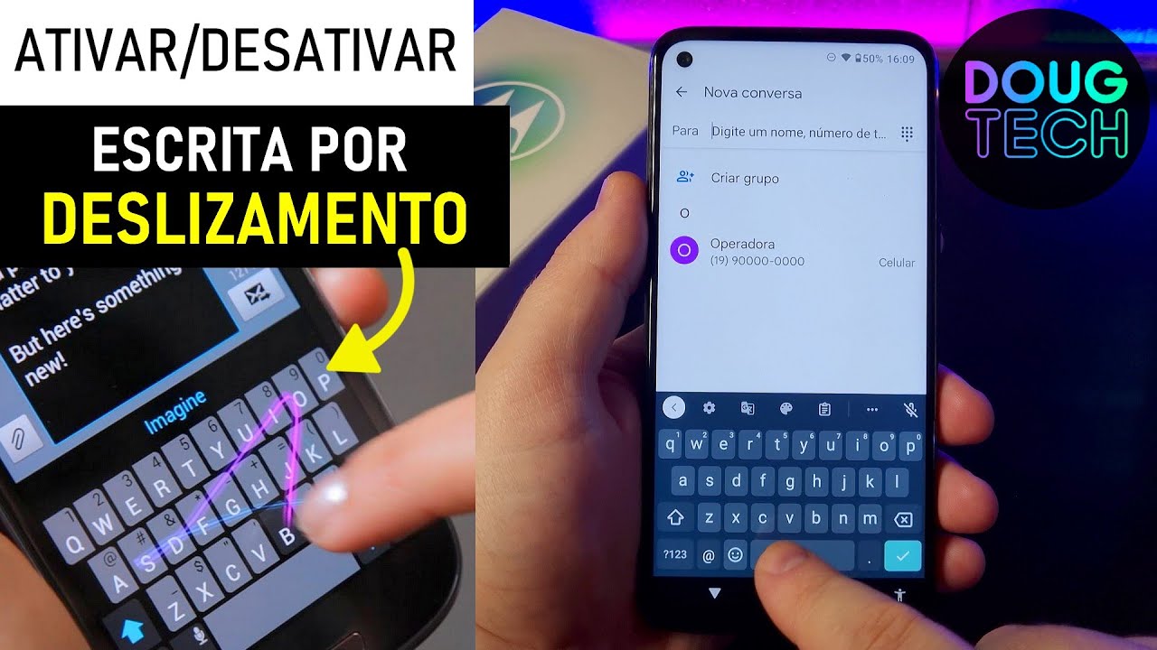 Como Ativar/Desativar a ESCRITA por DESLIZAMENTO no Motorola