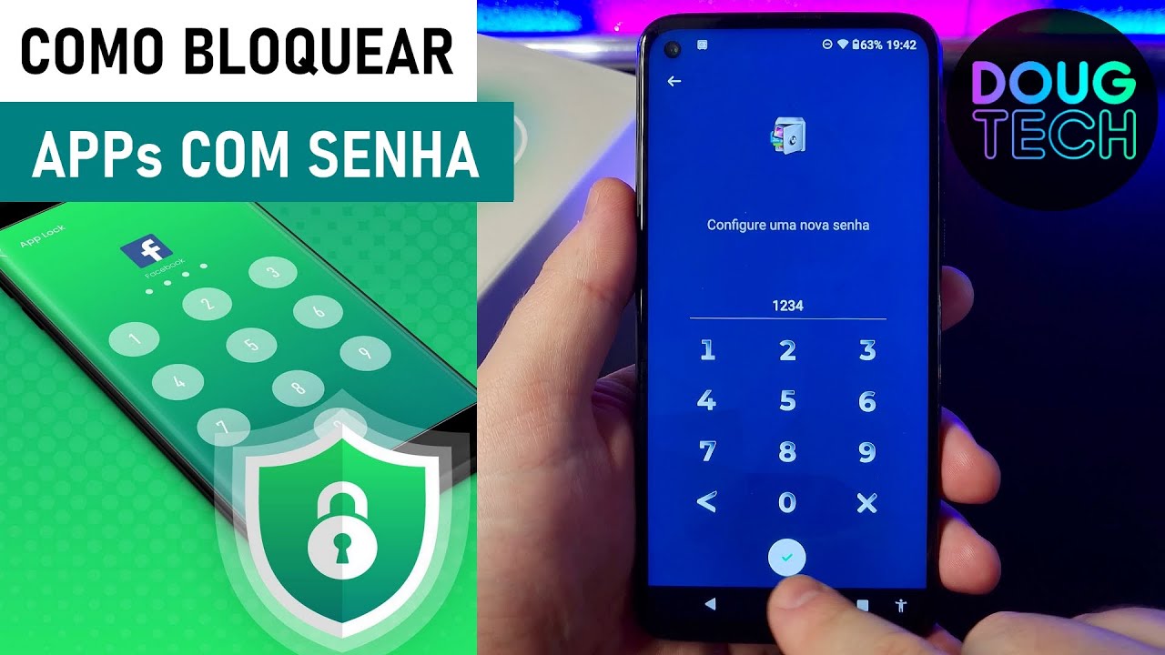 Como Colocar SENHA em APLICATIVOS no Motorola