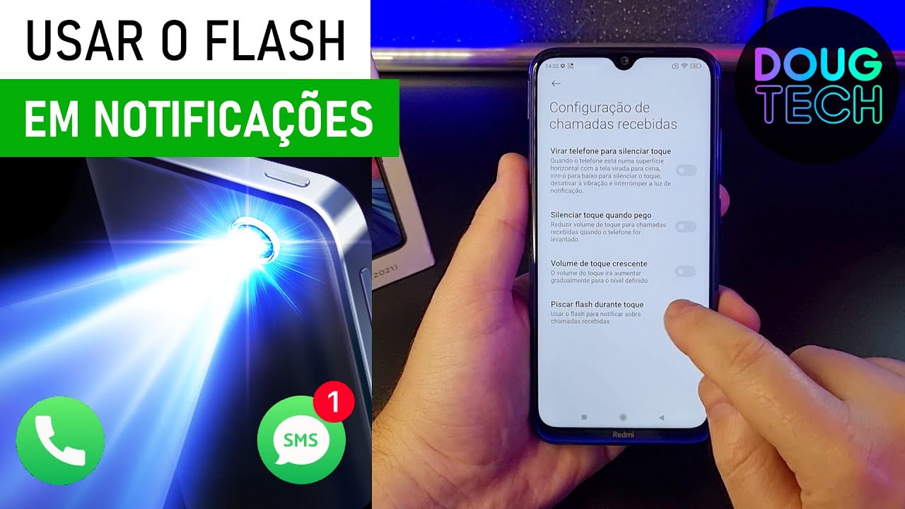 Como Piscar a LANTERNA em NOTIFICAÇÕES no Xiaomi