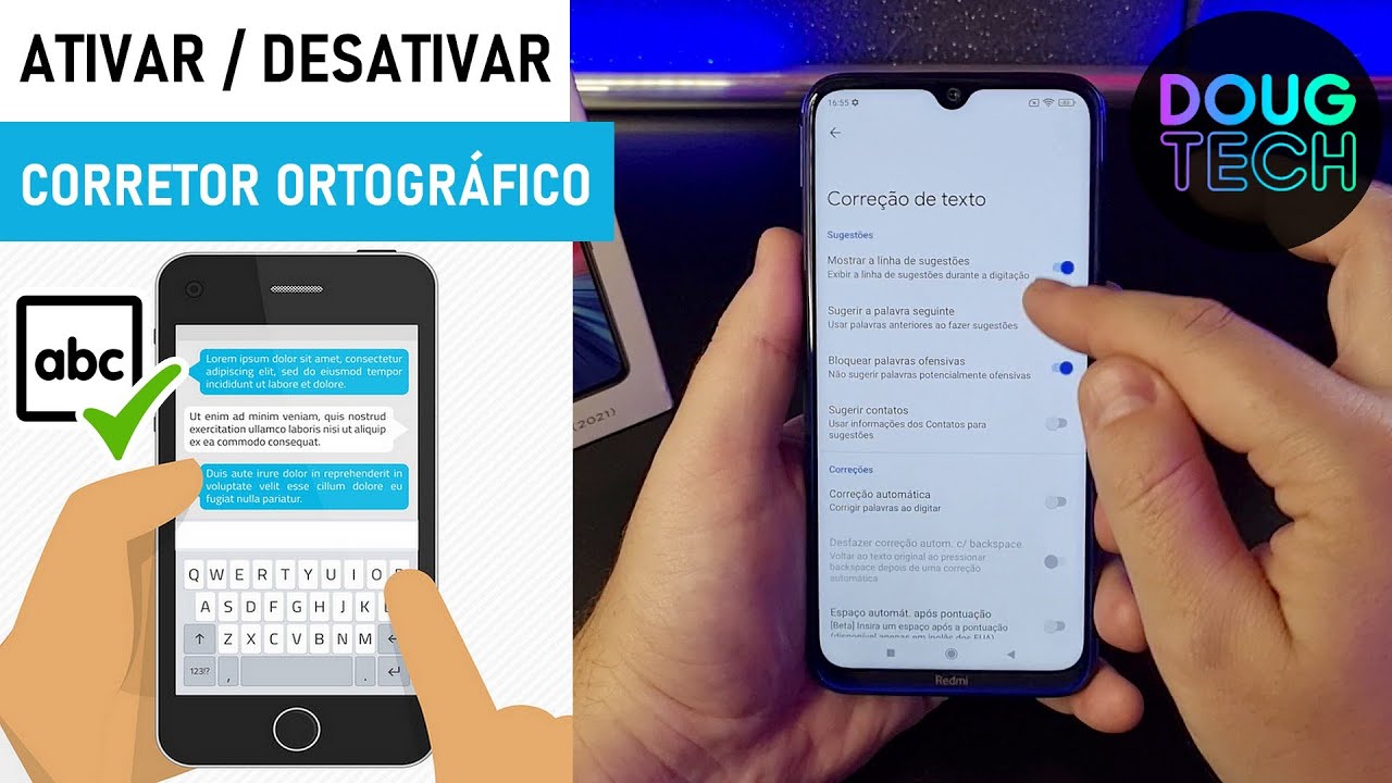 Como Ativar/Desativar o CORRETOR ORTOGRÁFICO no Xiaomi Como Ativar/Desativar o CORRETOR ORTOGRÁFICO no Xiaomi
