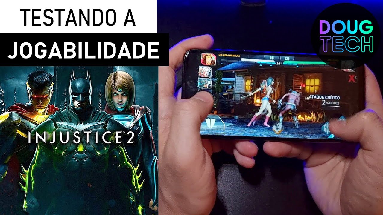 Jogando o Injustice 2 no Motorola Moto G8 Power