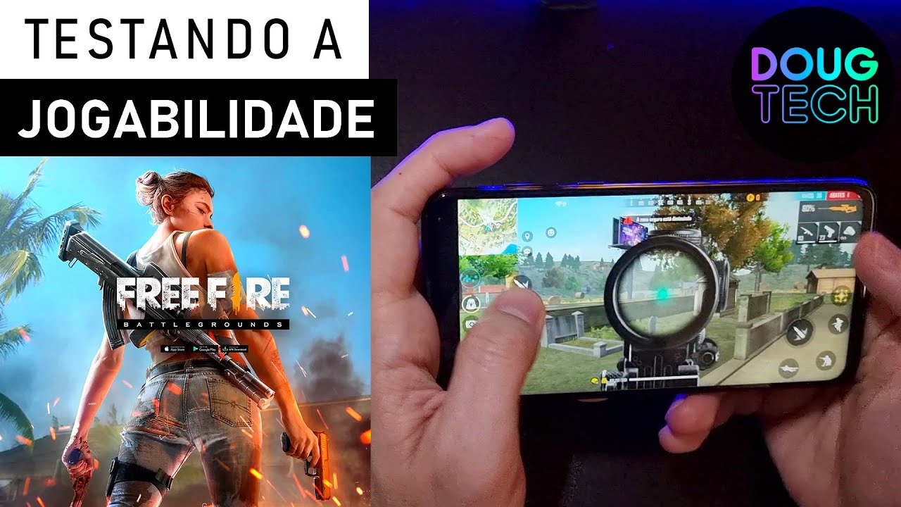 Jogando o Free Fire no Motorola Moto G8 Power