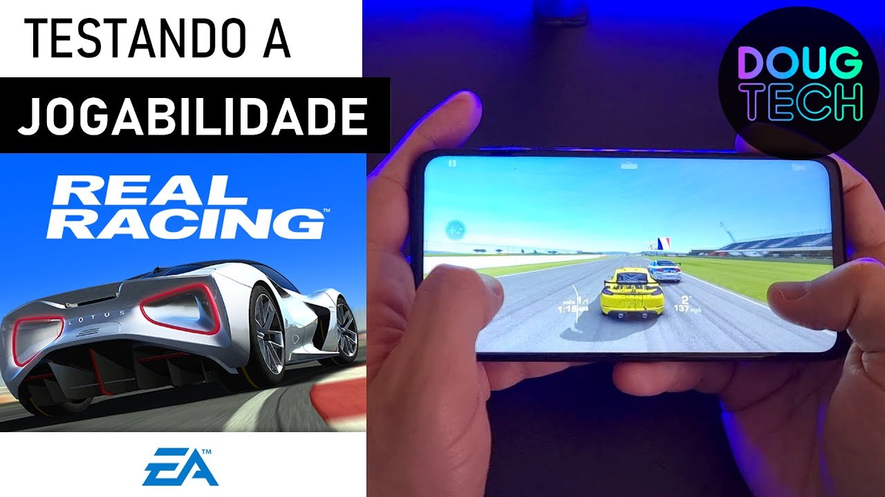 Jogando o Real Racing 3 no Motorola Moto G8 Power