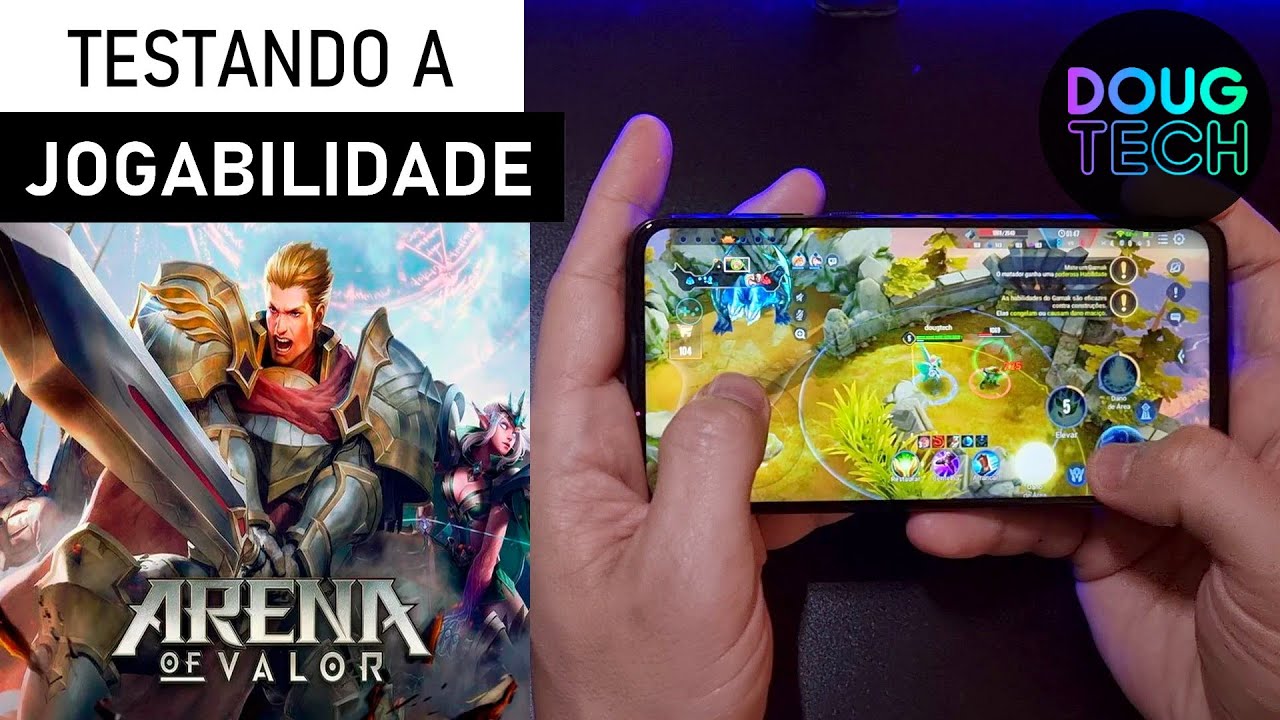 Jogando o Arena of Valor no Motorola Moto G8 Power