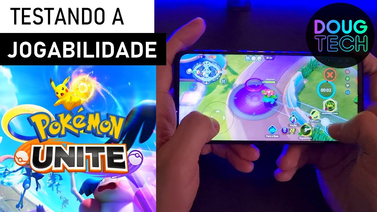 Jogando o Pokémon Unite no Motorola Moto G8 Power