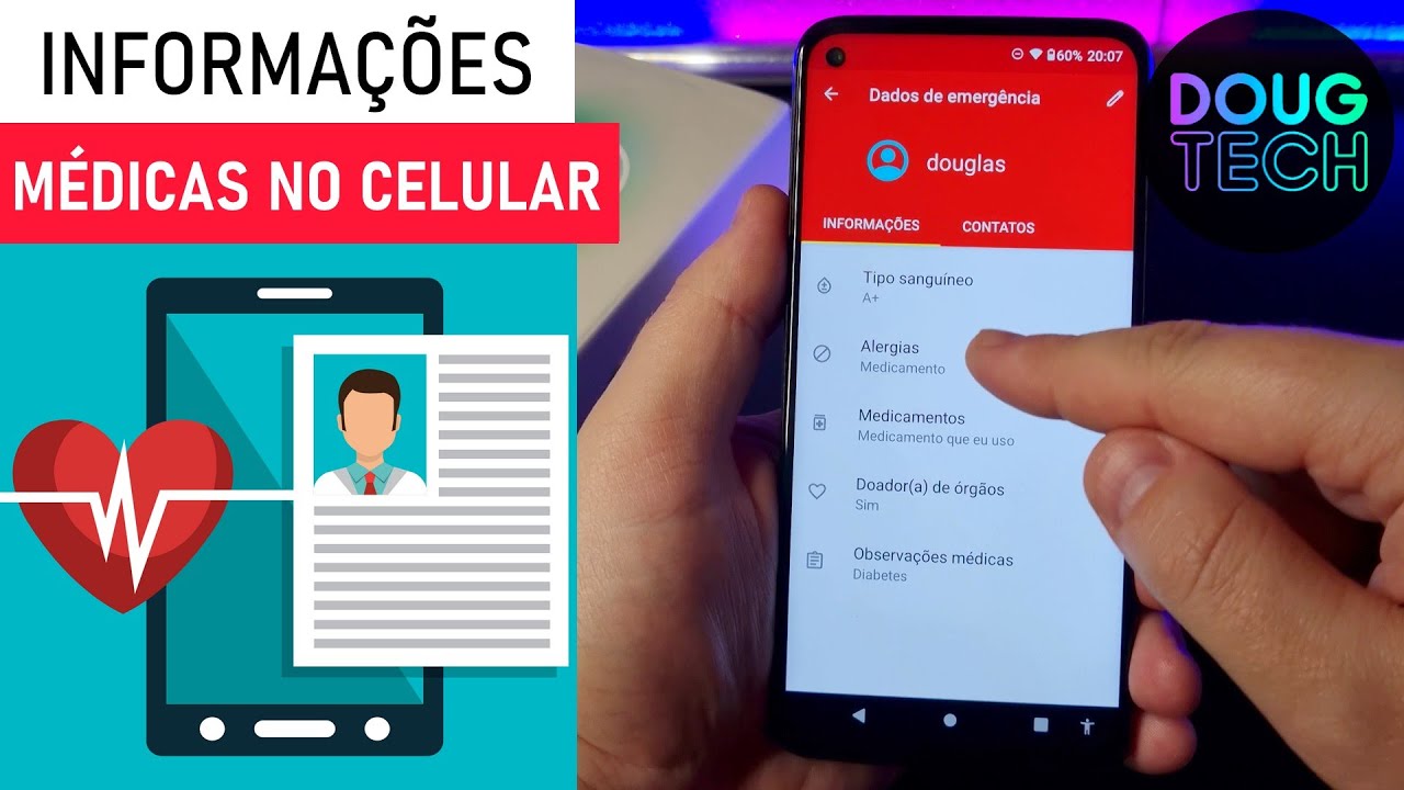 Como Adicionar suas INFORMAÇÕES MÉDICAS no Motorola