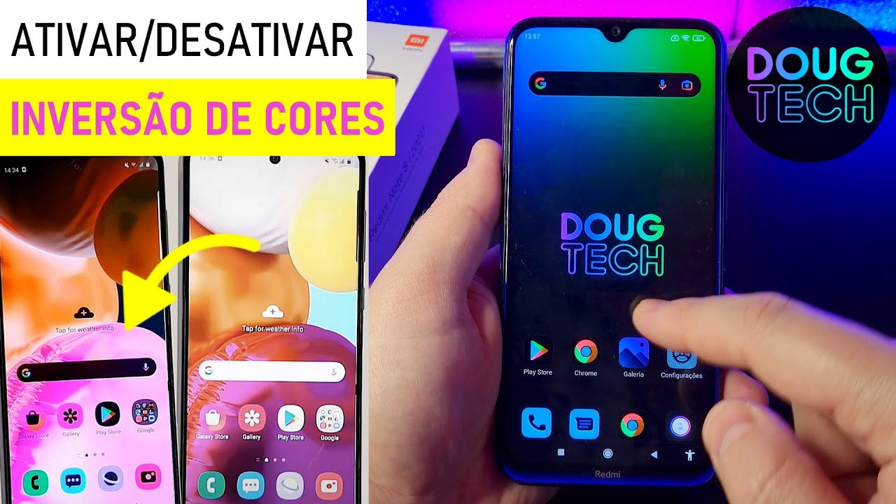 Como Ativar/Desativar a INVERSÃO de CORES no Xiaomi