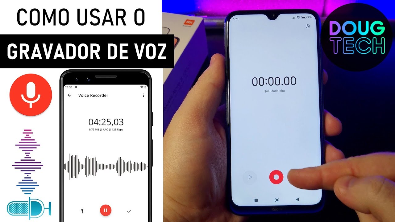 Como usar o GRAVADOR de VOZ no Xiaomi