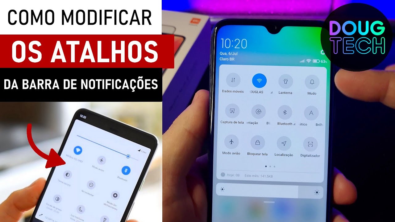 Como MODIFICAR os ATALHOS da Barra de Notificações no Xiaomi