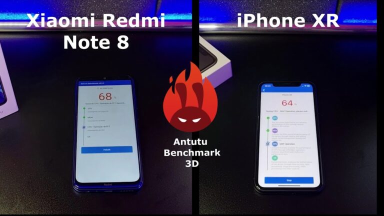 Xiaomi Redmi Note 8 vs iPhone X – DUELO ANTUTU BENCHMARK 🚀