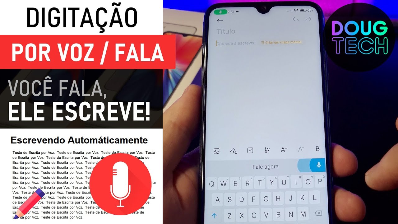 Como DIGITAR usando a VOZ no Xiaomi