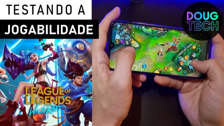 Jogando o League of Legends Wild Rift no Xiaomi Redmi Note 8