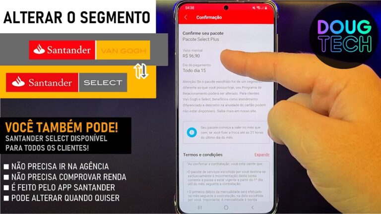 Como Migrar CONTA SANTANDER para SELECT/VANGOGH pelo Celular📱