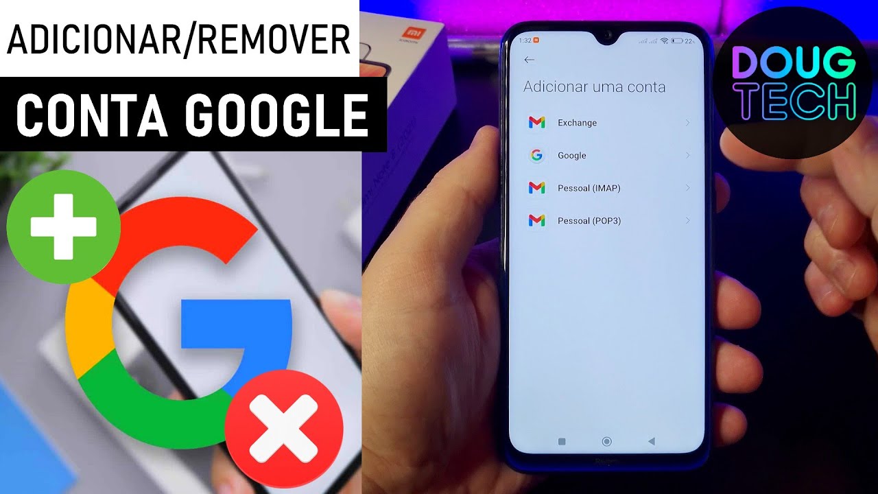 Como Remover/Adicionar a CONTA GOOGLE no Xiaomi