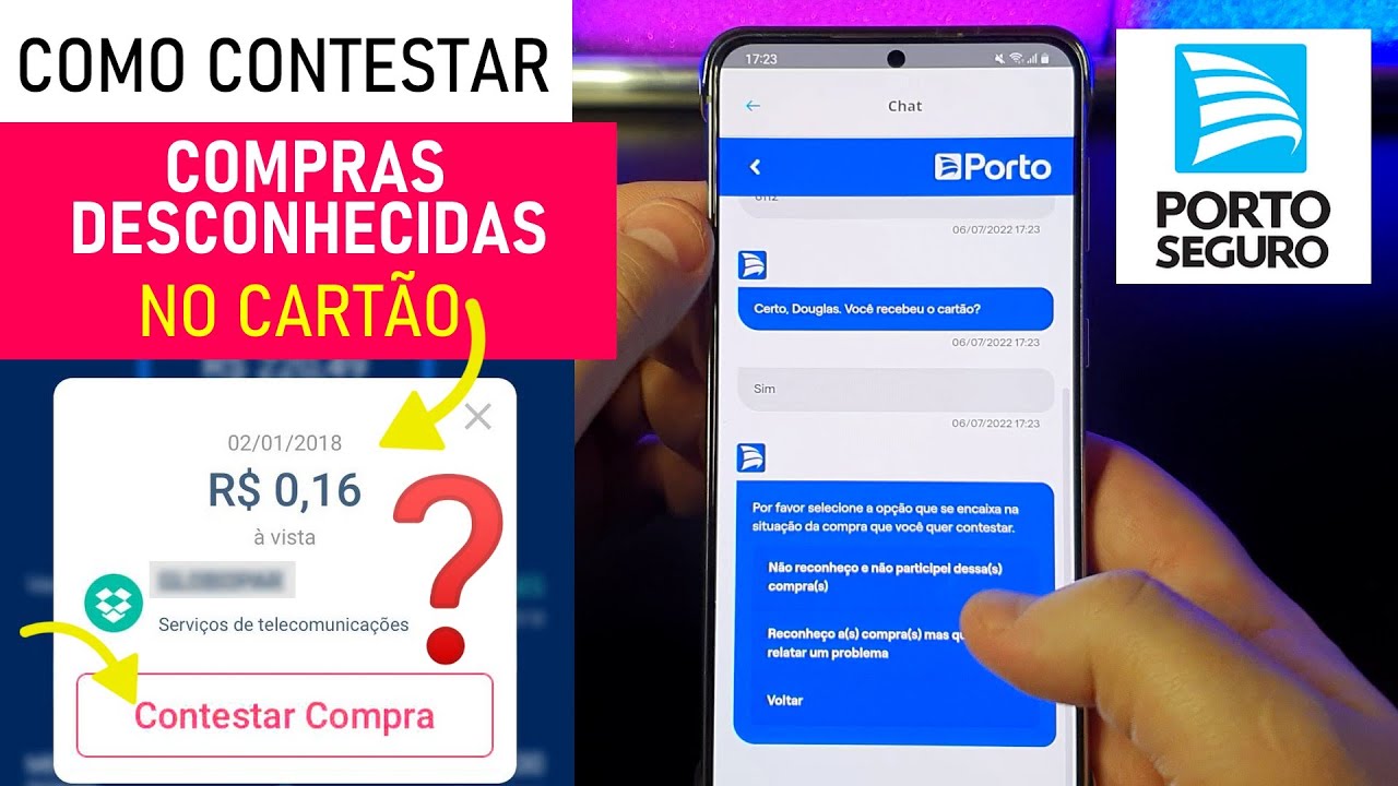 Como CONTESTAR Compra NÃO RECONHECIDA no Cartão PORTO SEGURO