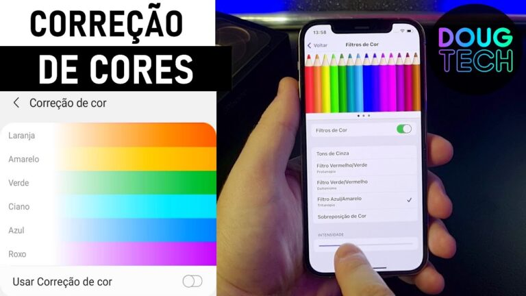 Como Alterar as CORES da TELA no iPhone (Para Daltônicos)