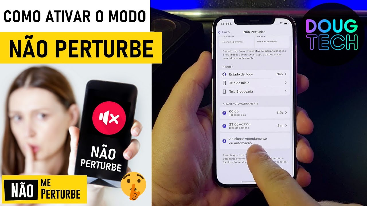 Como Ativar o Modo NÃO PERTURBE no iPhone