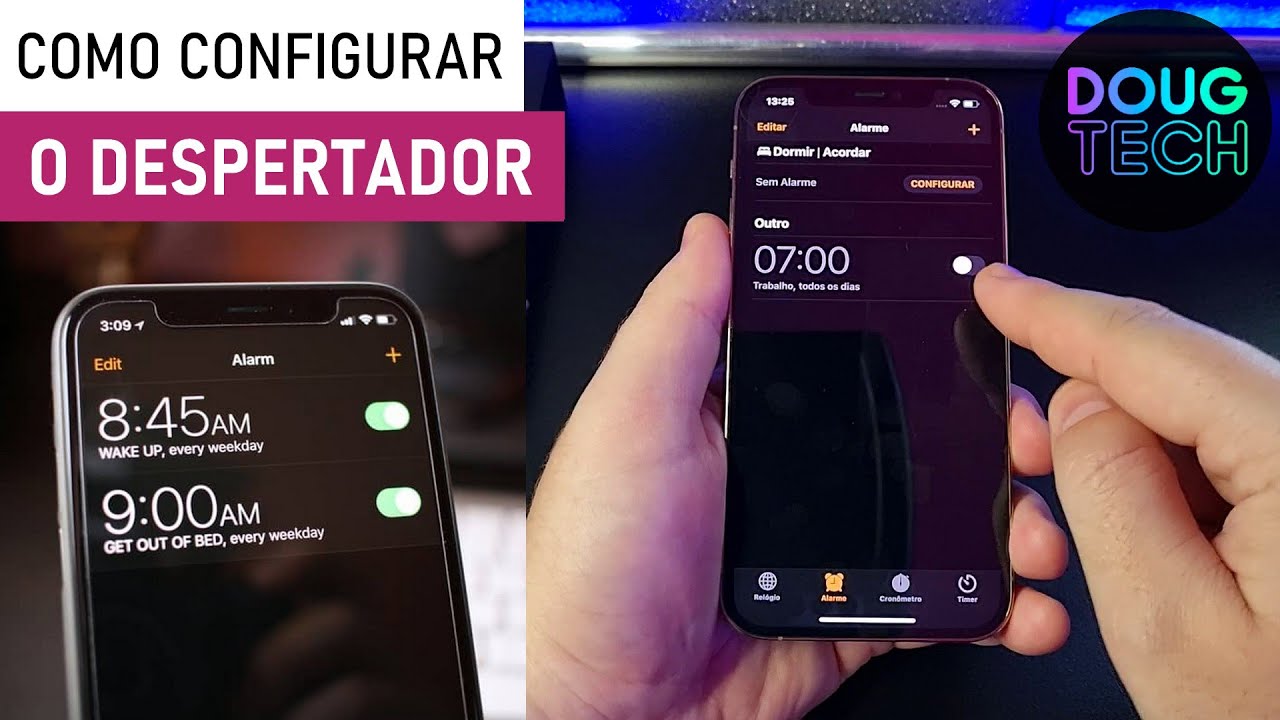 Como Configurar o DESPERTADOR no iPhone