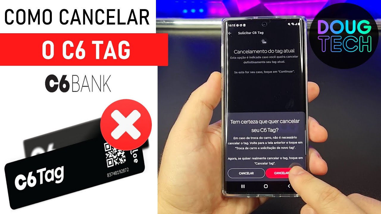 C6 TAG – Como CANCELAR a TAG de Pedágio do C6 Bank