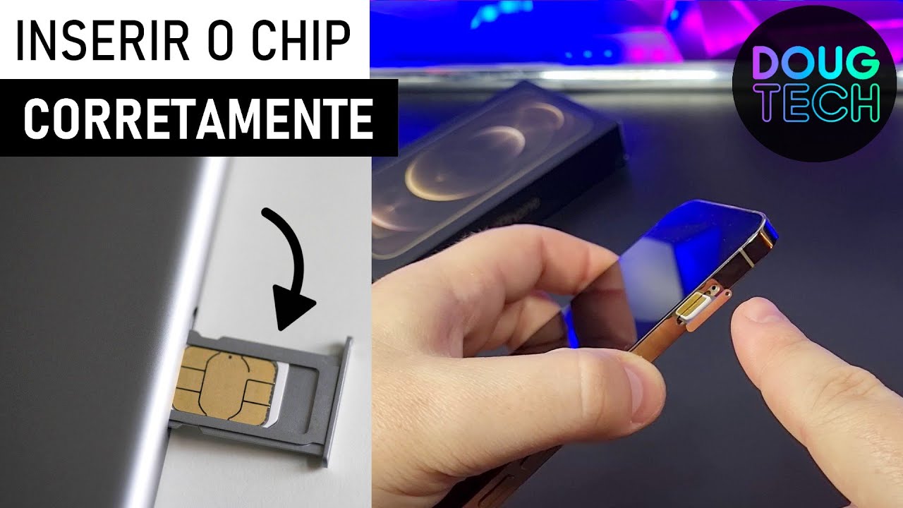 Como Inserir o CHIP/SIM na GAVETA do iPhone