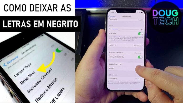 Como deixar as LETRAS em NEGRITO no iPhone