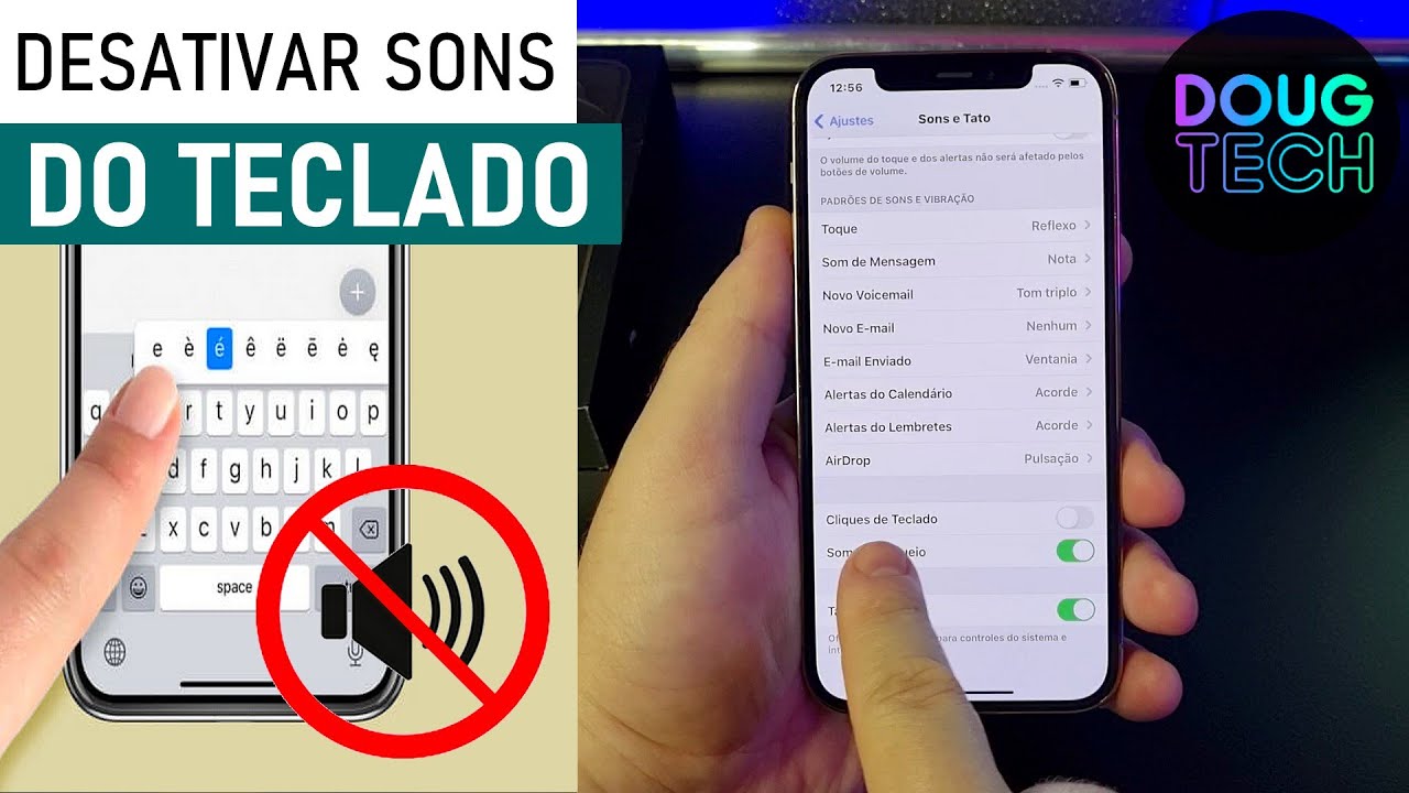 Como Desativar SOM/VIBRA do TECLADO no iPhone