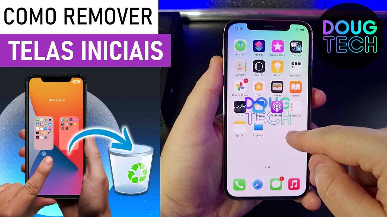 Como Remover TELAS INICIAIS SEM USO do iPhone