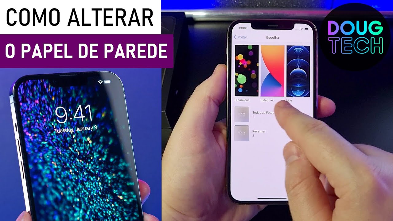 Como alterar o PAPEL de PAREDE no iPhone