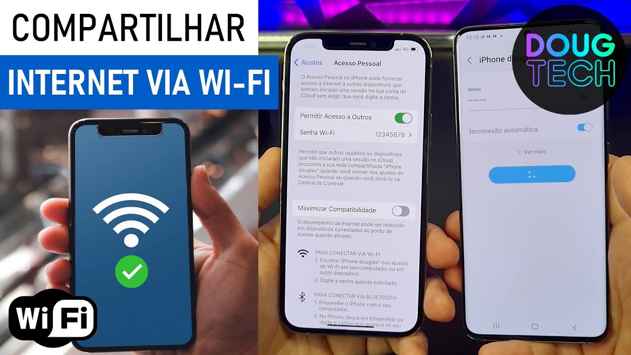 Como Compartilhar INTERNET do iPhone