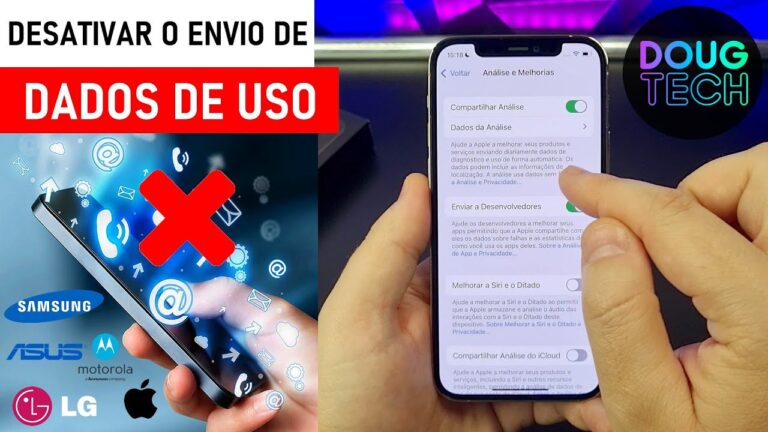 Como Desativar o Envio de DADOS a Apple no iPhone