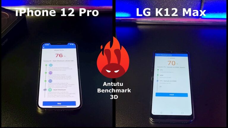 iPhone 12 Pro vs LG K12 Max – DUELO ANTUTU BENCHMARK 🚀