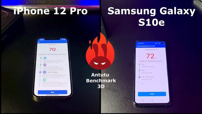 iPhone 12 Pro vs Samsung Galaxy S10e – DUELO ANTUTU BENCHMARK 🚀