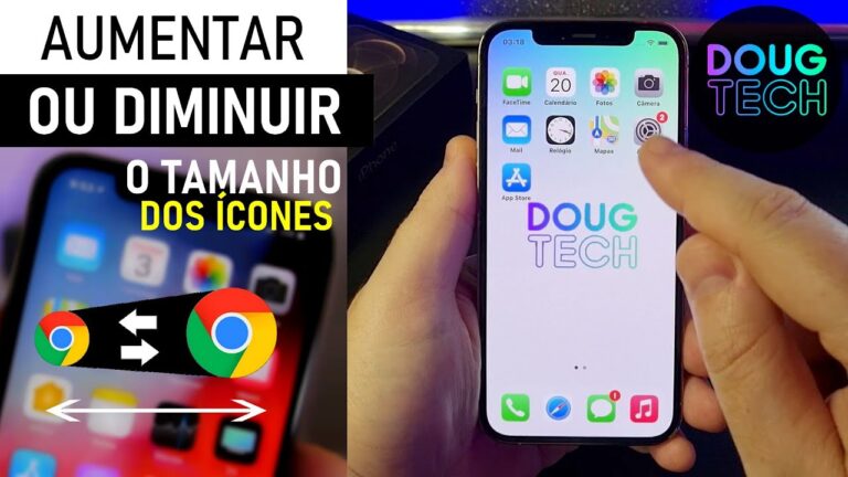 Como Aumentar/Diminuir os ÍCONES no iPhone