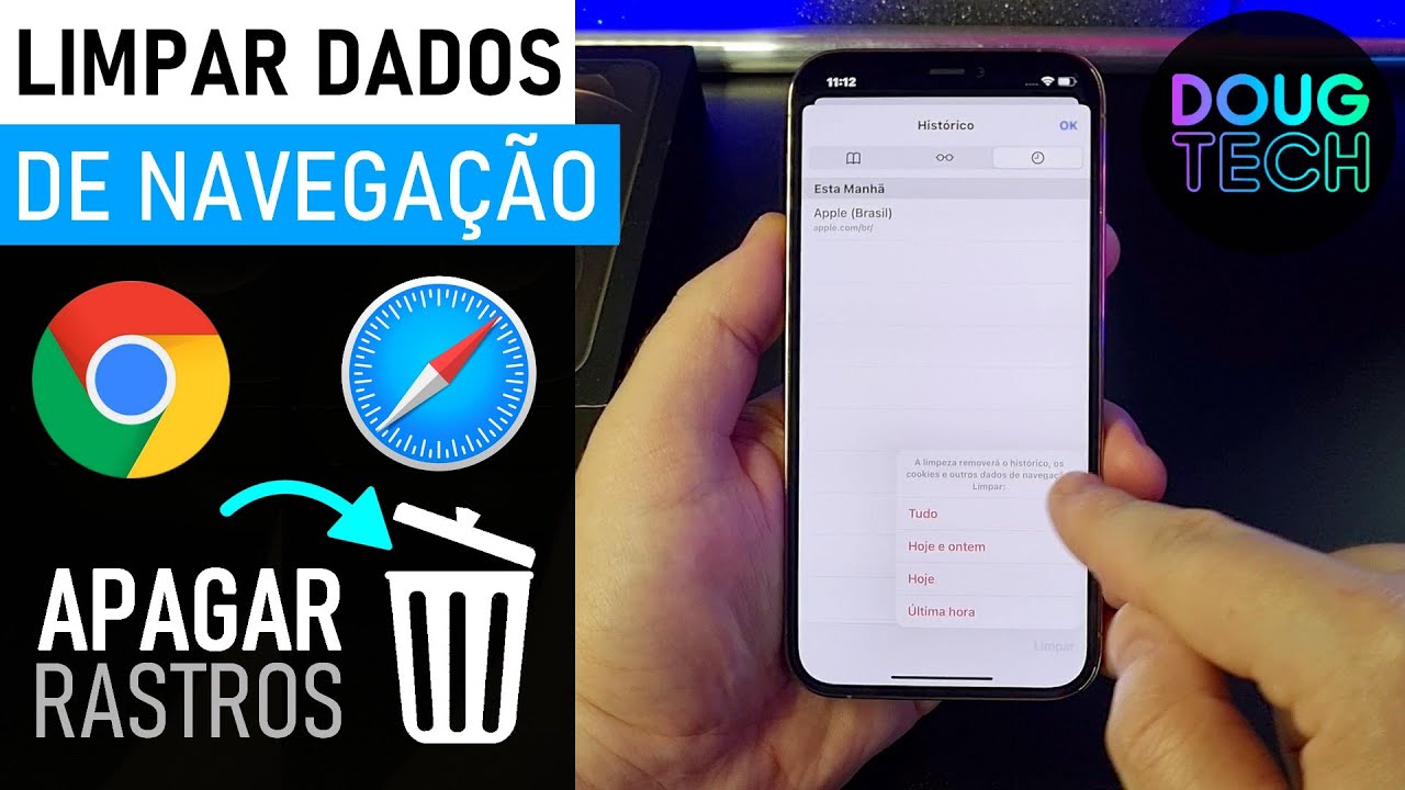 Como apagar os DADOS do NAVEGADOR no iPhone