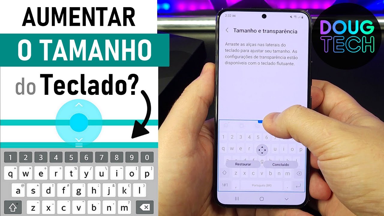 Como Ajustar o TAMANHO do TECLADO no Samsung Galaxy